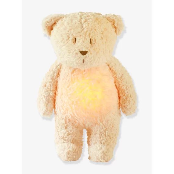 Veilleuse peluche MOONIE Ourson en coton bio* beige sable