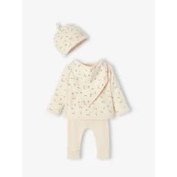 Coffret naissance 4 pièces petites oies vanille