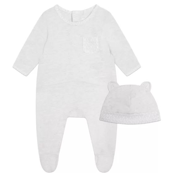 Ensemble pyjama et bonnet UNISEXE Gris