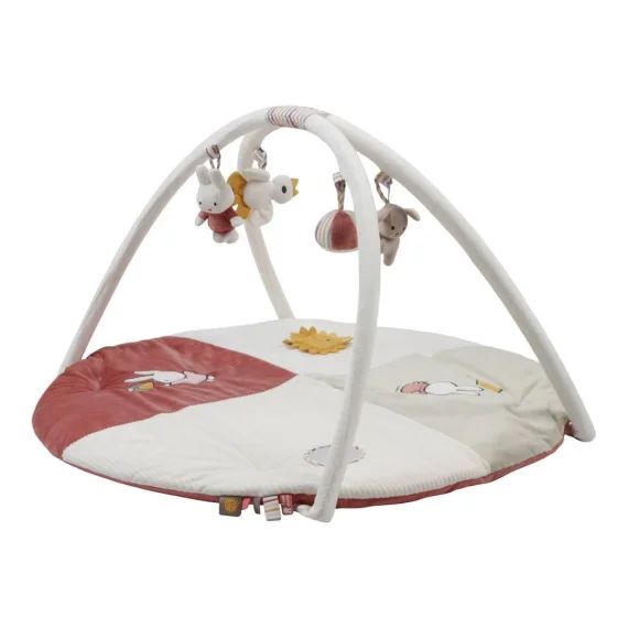Grand Tapis D&rsquo;activités Miffy – Fluffy Rose Et Blanc