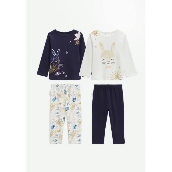 Lot De 2 Pyjamas Bébé Gribouille Bleu
