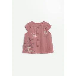 Chemisier Bébé En Gaze De Coton Olbia Rose