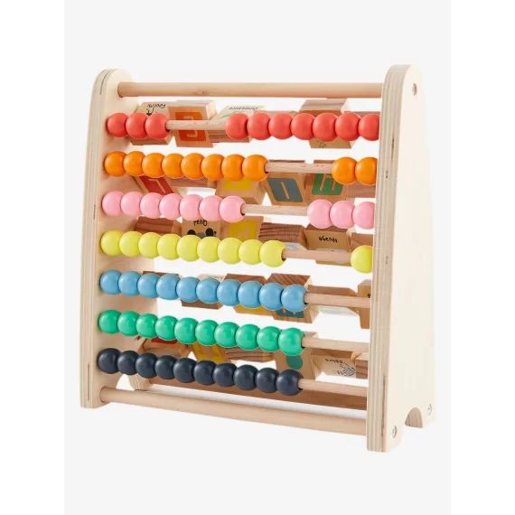 Boulier d&rsquo;apprentissage en bois FSC® multicolore