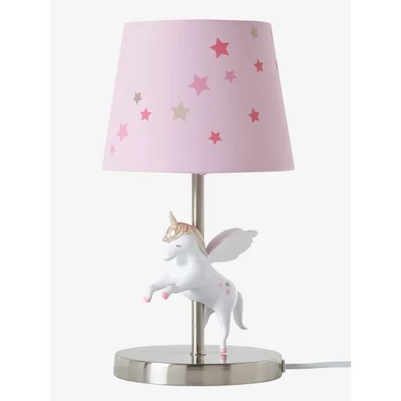 Lampe de chevet Licorne rose