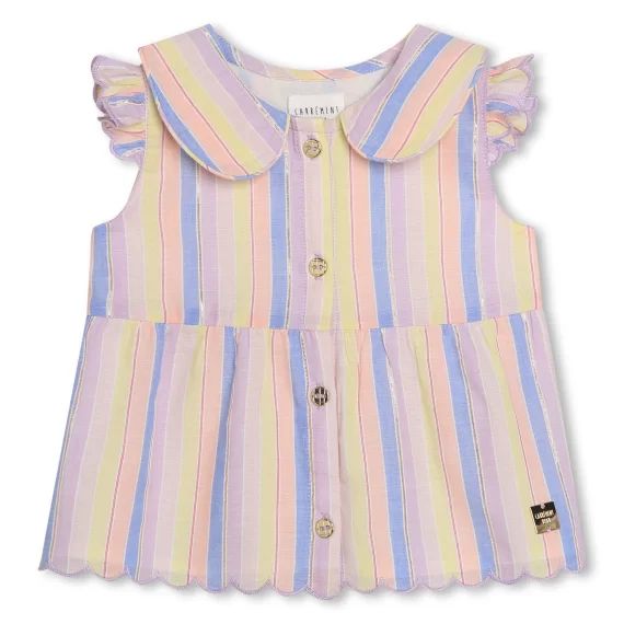 Blouse sans manche rayée Fille Indéterminé