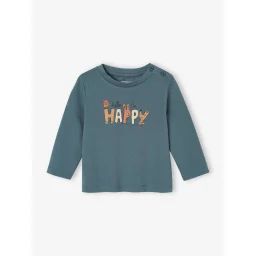T-shirt fantaisie bébé garçon bleu pétrole