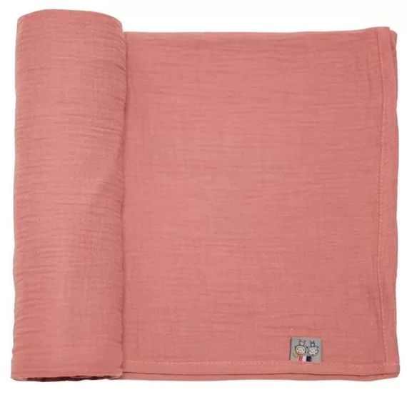 Maxi lange en gaze de coton – SEVIRA KIDS – Jeanne Terracotta – Orange – Mixte orange