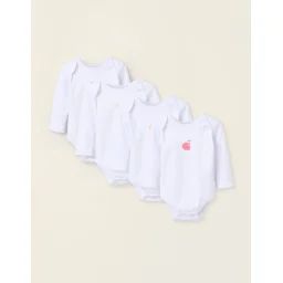 Pack 4 Bodies De Coton Blanc
