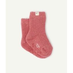 Les chaussettes anti-dérapantes roses –  – Soldes