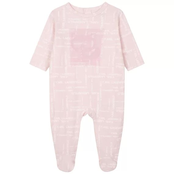Pyjama imprimé en coton Fille Rose