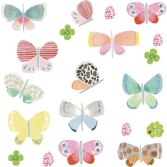 Stickers Just a touch Papillons (26 x 19 cm)