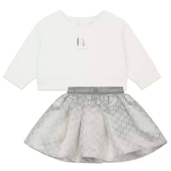 ENSEMBLE T-SHIRT+JUPE Fille Beige