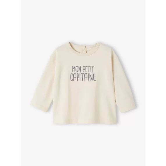 T-shirt personnalisable bébé écru