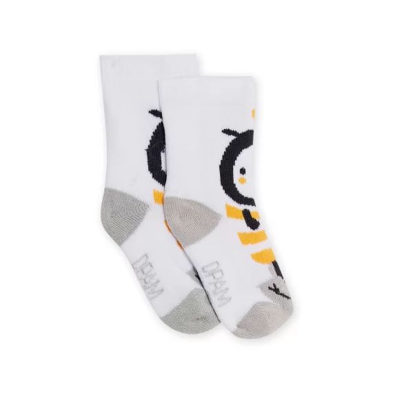 Chaussettes Blanches Motifs Abeilles Naissance Garçon