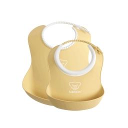 Ensemble Bavoirs, lot de 2 – Jaune pastel