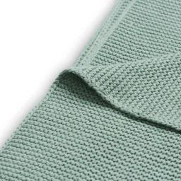 Couverture Basic knit vert d’eau (100 x 150 cm)