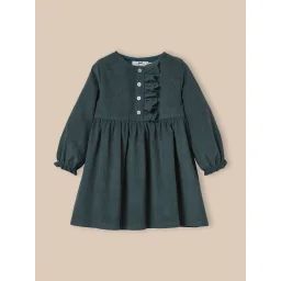 Robe En Velours Eucalyptus