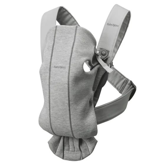 Porte-bébé Mini – Gris clair / Jersey 3D