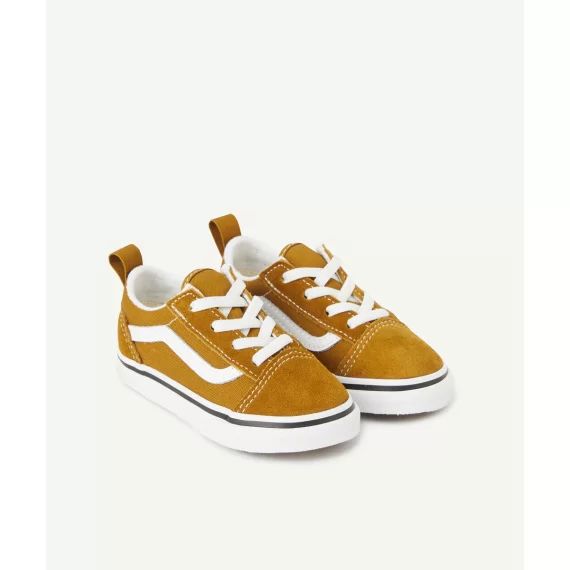 Baskets aux lacets élastiqués bébé marron td old skool