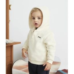Sweat en polaire écru avec capuche bébé garçon –  – Soldes