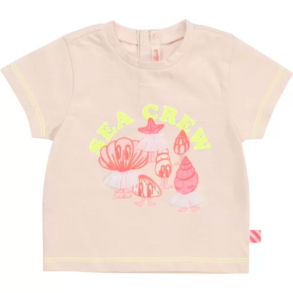 T-shirt en coton Fille Rose