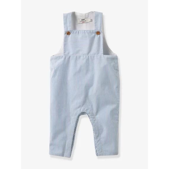 Salopette rayée bébé CYRILLUS rayé bleu