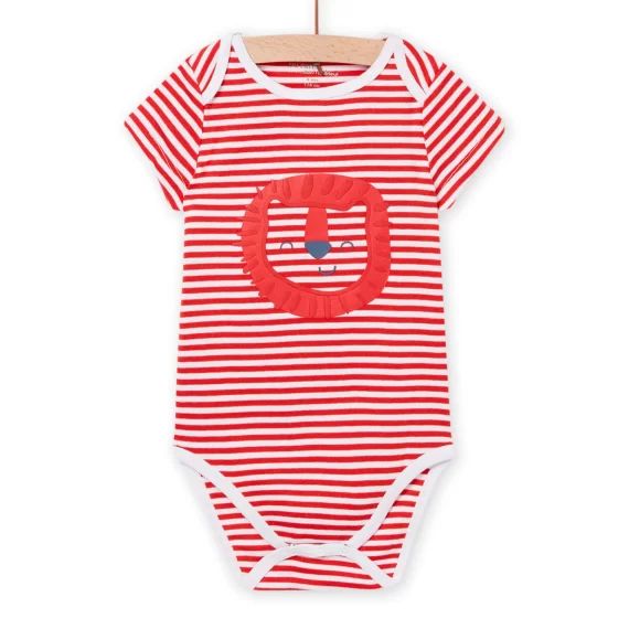 Body À Rayures Blanc Bébé Garçon