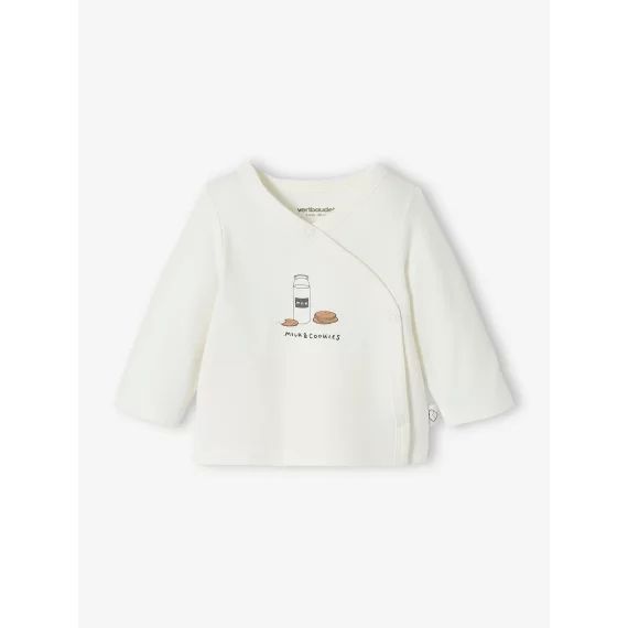 Brassière bébé naissance coton et élasthanne BASICS ivoire