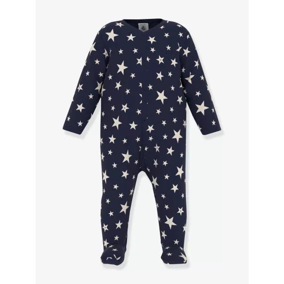 Pyjama bébé étoiles phosphorescentes en molleton PETIT BATEAU bleu