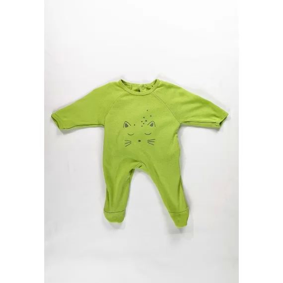 Pyjama vert Fille ou Garçon 1 mois