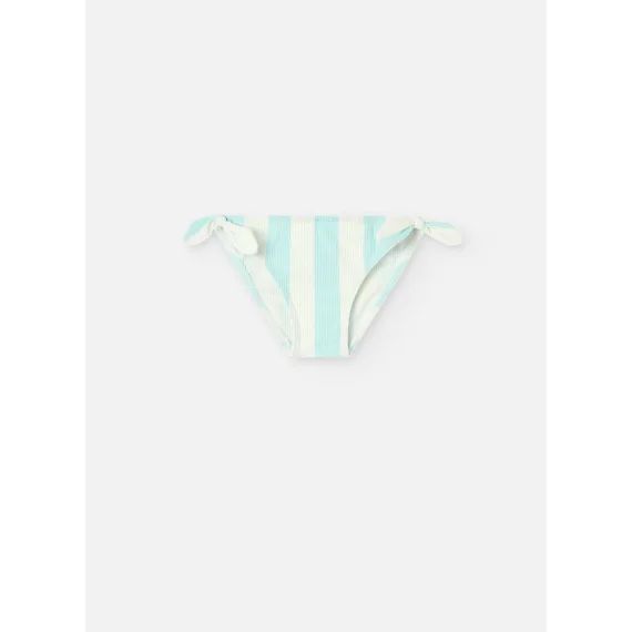 Culotte Avec Nœuds Et Imprimé Rayé Vert