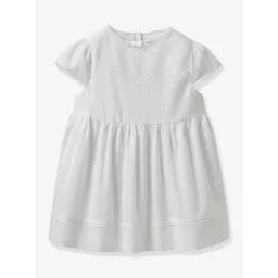 Robe Brodée – Cortège Arabesque Cyrillus Écru