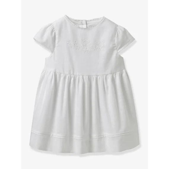 Robe Brodée – Cortège Arabesque Cyrillus Écru