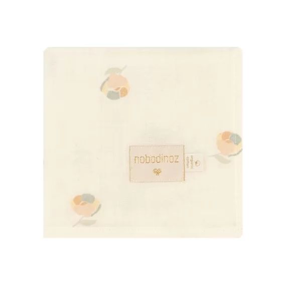 Lange en coton bio Baby Love fleur Blossom (70 x 70 cm)