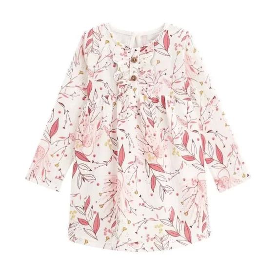 Robe Bébé Fille En Gaze De Coton Birdy Rose