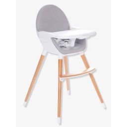 Chaise haute évolutive 2 hauteurs TopSeat gris