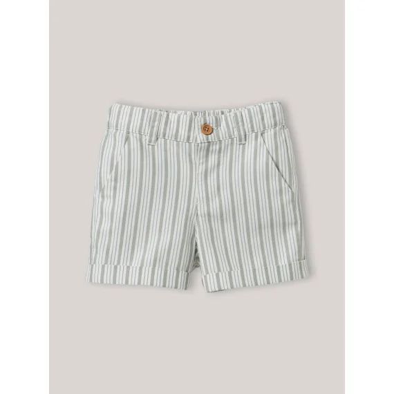 Short Rayé Rayure Vert/bleu