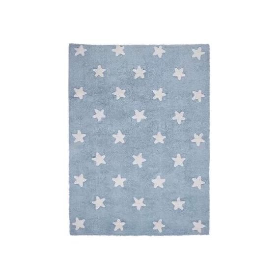 Tapis lavable Etoiles bleu (120 x 160 cm)