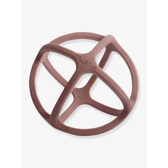 Balle de dentition en silicone – MUSHIE rose