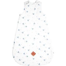 Gigoteuse D&rsquo;été Tog 05 En Gaze De Coton Blanc Imprimé Bleuet