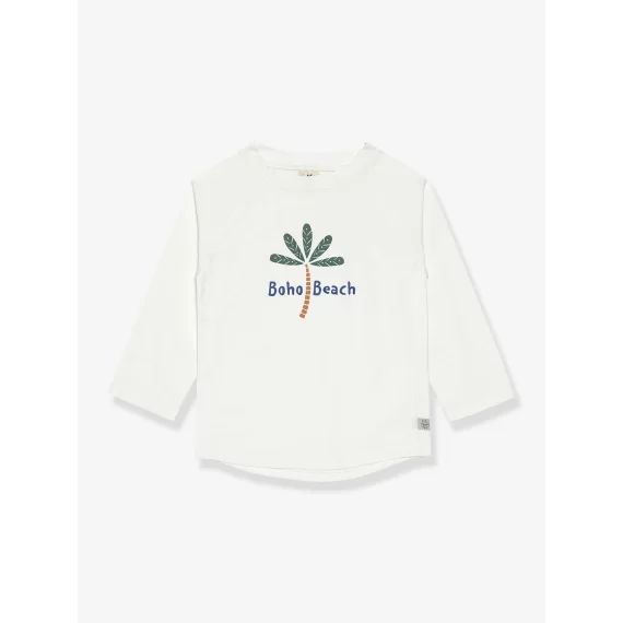 Tee-shirt anti-UV bébé LÄSSIG manches longues blanc imprimé