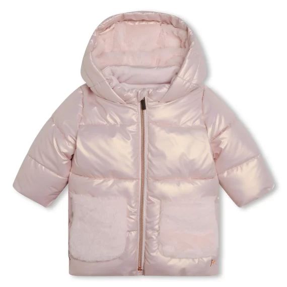 Doudoune déperlante doublée Fille Rose