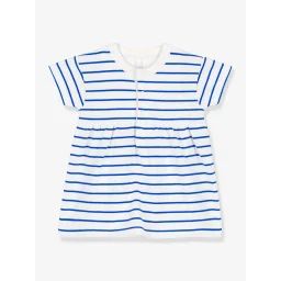 Robe + body manches courtes PETIT BATEAU blanc
