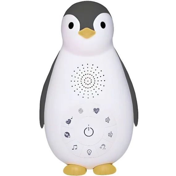 Zazu Boîte À Musique Veilleuse Bluetooth Zoe Le Pingouin Gris Gris