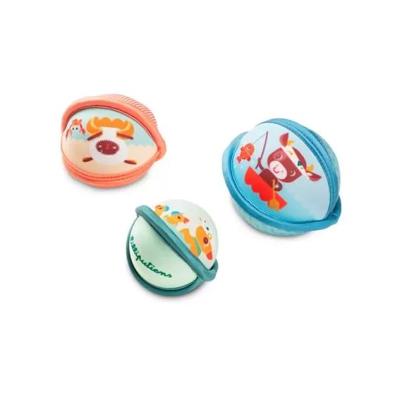 Lot de 3 balles de bain Ferme