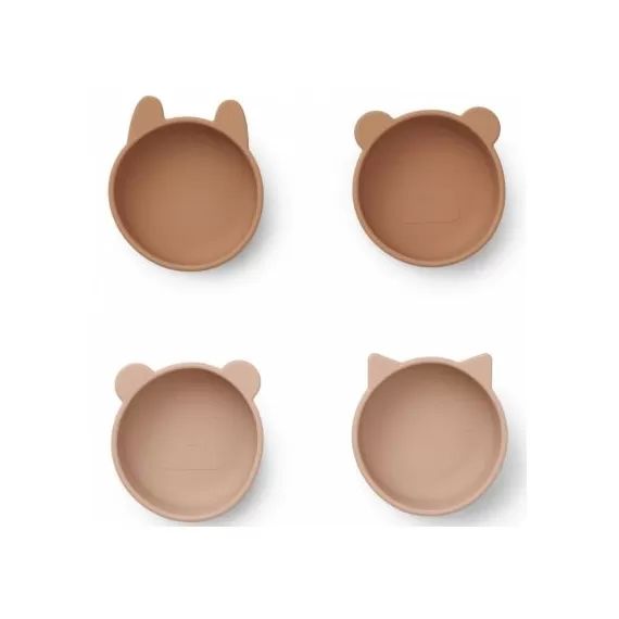 Lot de 4 bols en silicone Iggy tuscany rose mix