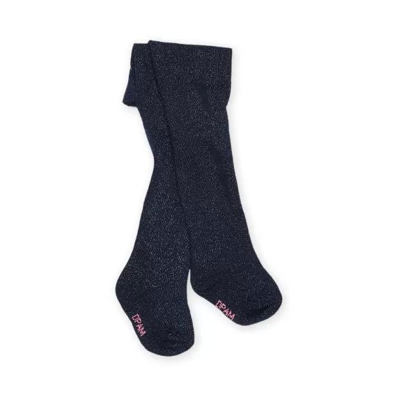 Collant Pailleté Jacquard – Bleu nuit