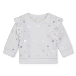 Sweat-shirt en molleton Fille Blanc