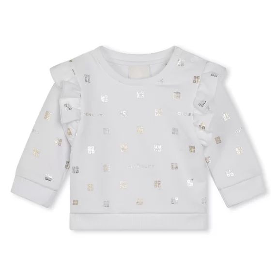 Sweat-shirt en molleton Fille Blanc