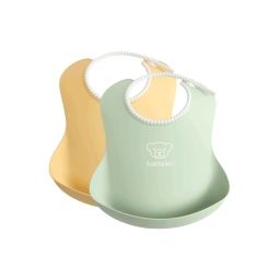 Bavoir, lot de 2 – Jaune pastel/Vert pastel
